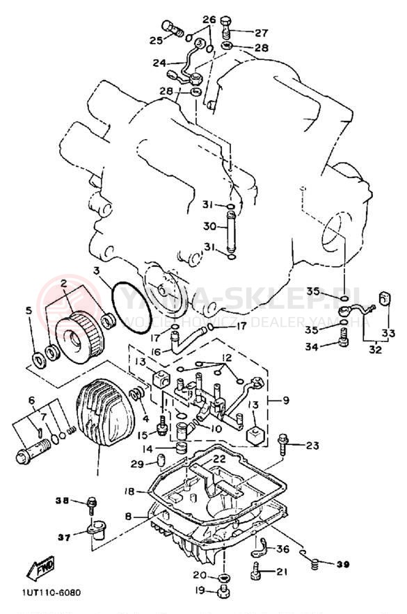 Schemat "Filtr oleju" do Yamaha XVZ13DSC/XVZ13DS