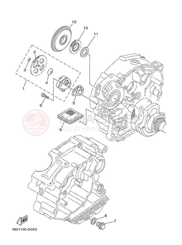 Schemat "Pompa olejowa" do Yamaha TT-R125L TTR125LT