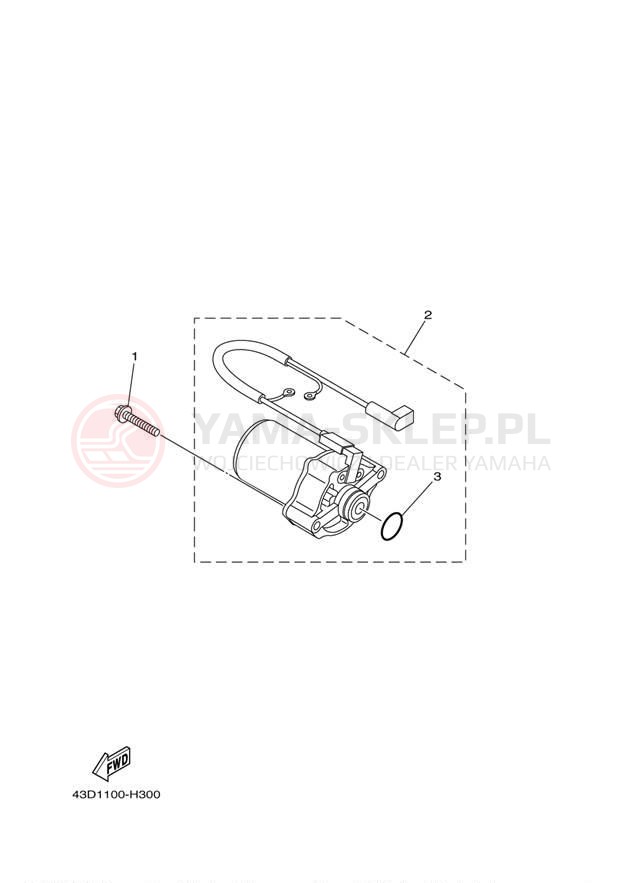 Schemat "rozrusznik" do Yamaha RAPTOR 90 YFM90RYB/YFM90RYL