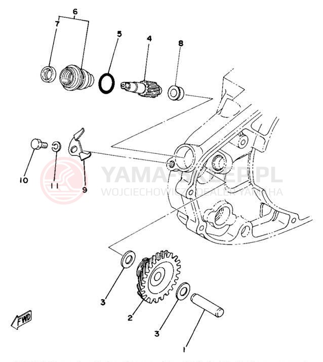 Schemat "Tryby licznika" do Yamaha DT400D/DT250D