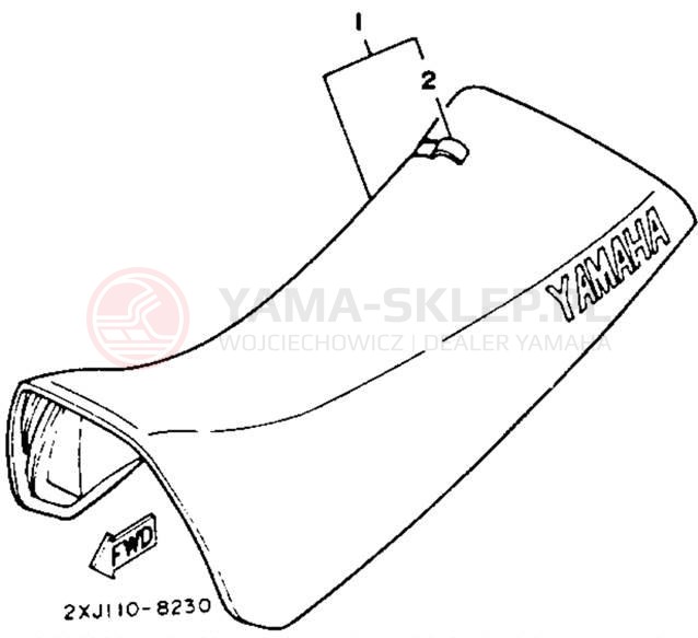 Schemat "siedzenie" do Yamaha BLASTER YFS200D_MN