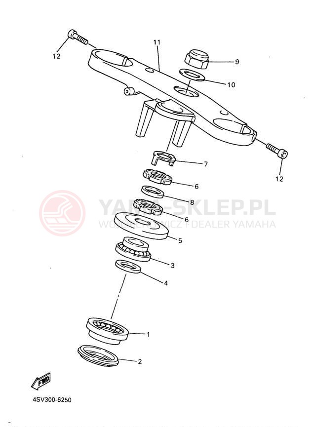 Schemat "Półki zawieszenia" do Yamaha YZF1000RJC/YZF1000RJ
