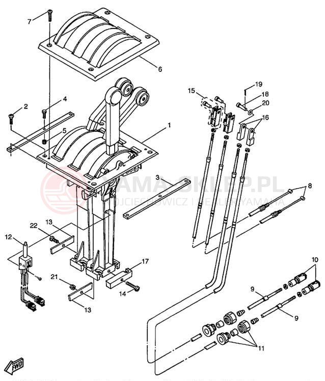 Schemat "Sterowanie napędem" do Yamaha LS2000 LST1200X