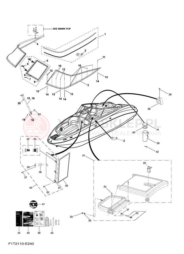 Schemat "HELM" do Yamaha AR210 FRT1100AG
