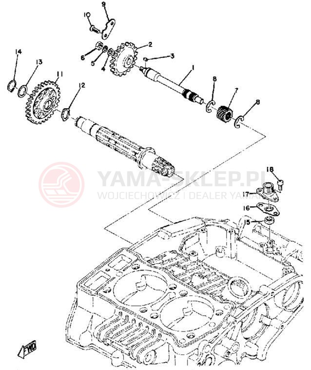 Schemat "Tryby licznika" do Yamaha TX500A