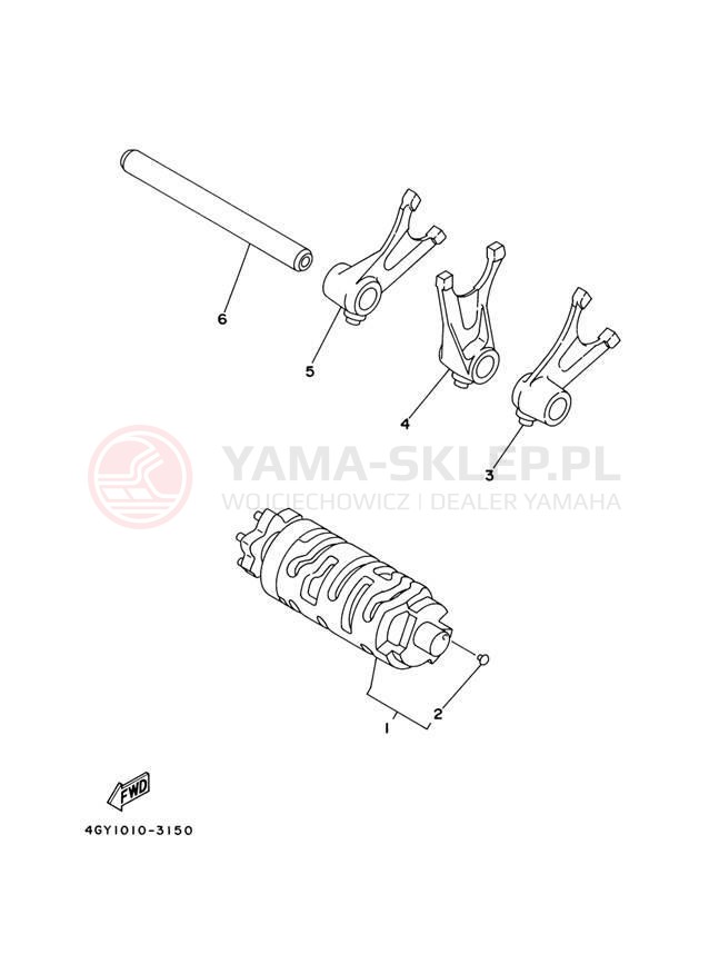 Schemat "Wodziki, automat" do Yamaha TT-R250 TTR250T/TTR250TC