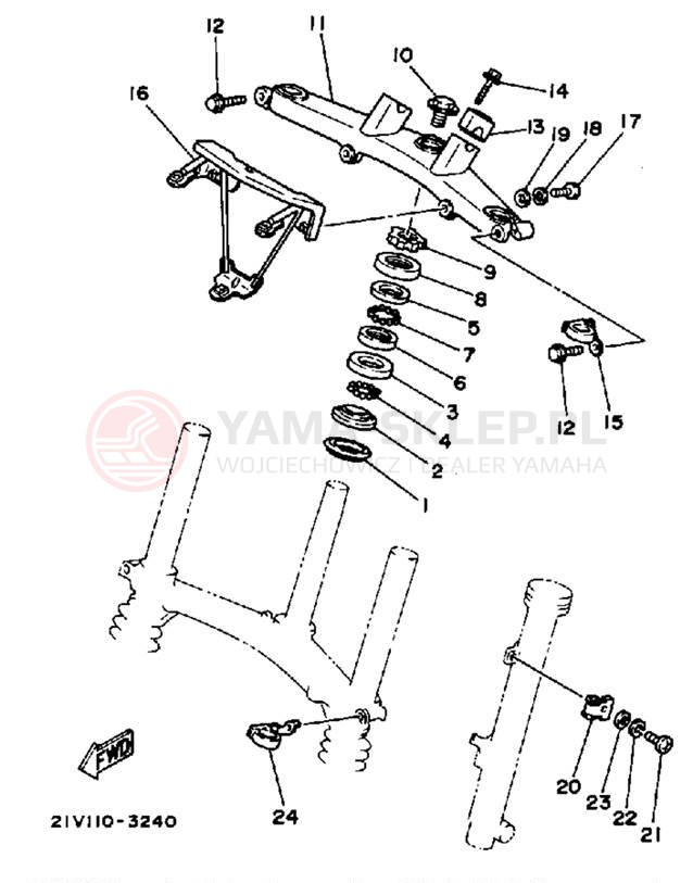Schemat "Półki zawieszenia" do Yamaha YTM200L YTM200K