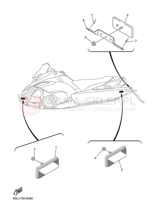 Schemat "układ elektryczny" do Yamaha FX NYTRO FX10DL