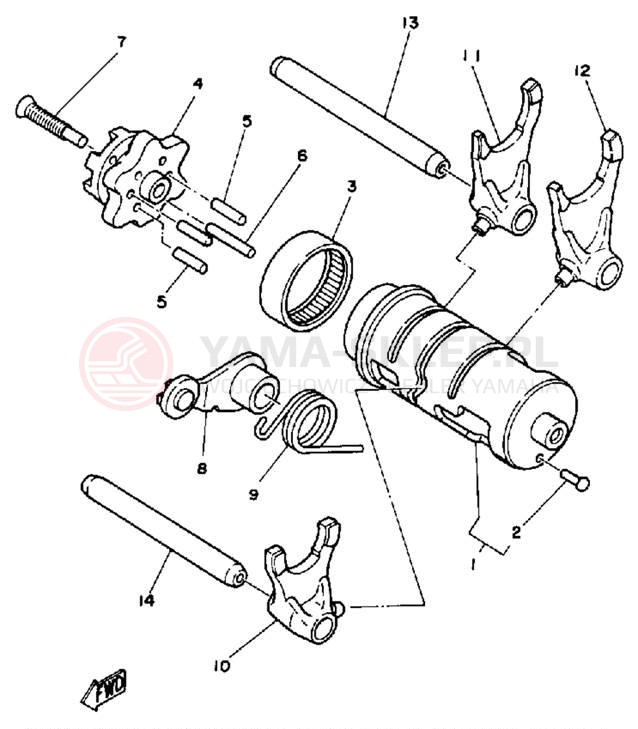 Schemat "Wodziki, automat" do Yamaha BIG WHEEL ELEC START BW200EU