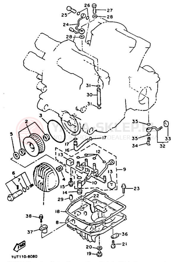 Schemat "Filtr oleju" do Yamaha V-MAX 1200 VMX12D/VMX12DC