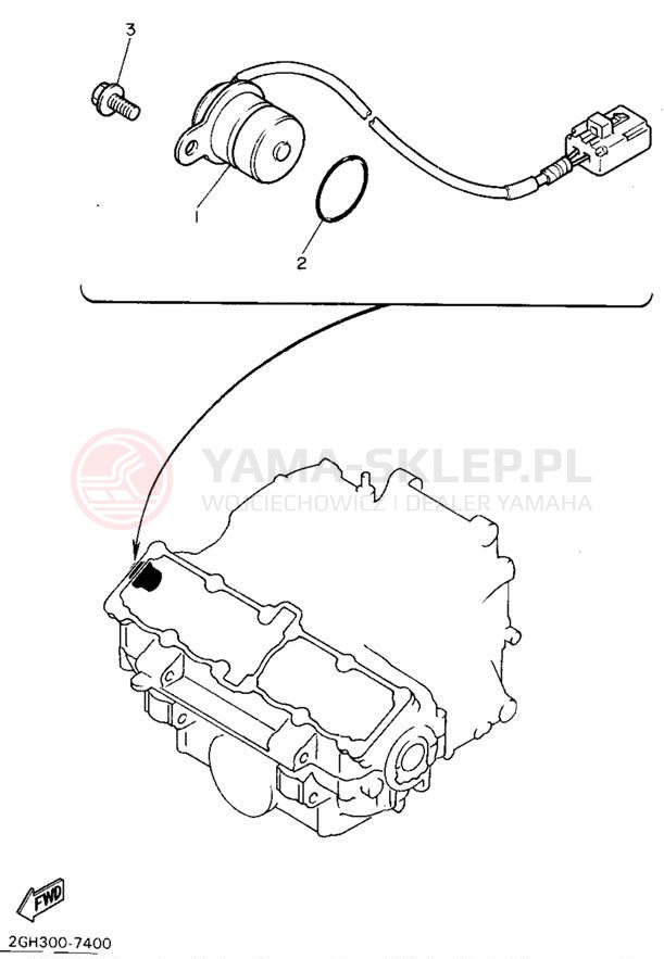 Schemat "Układ zapłonowy" do Yamaha YZF750RF/YZF750RFC