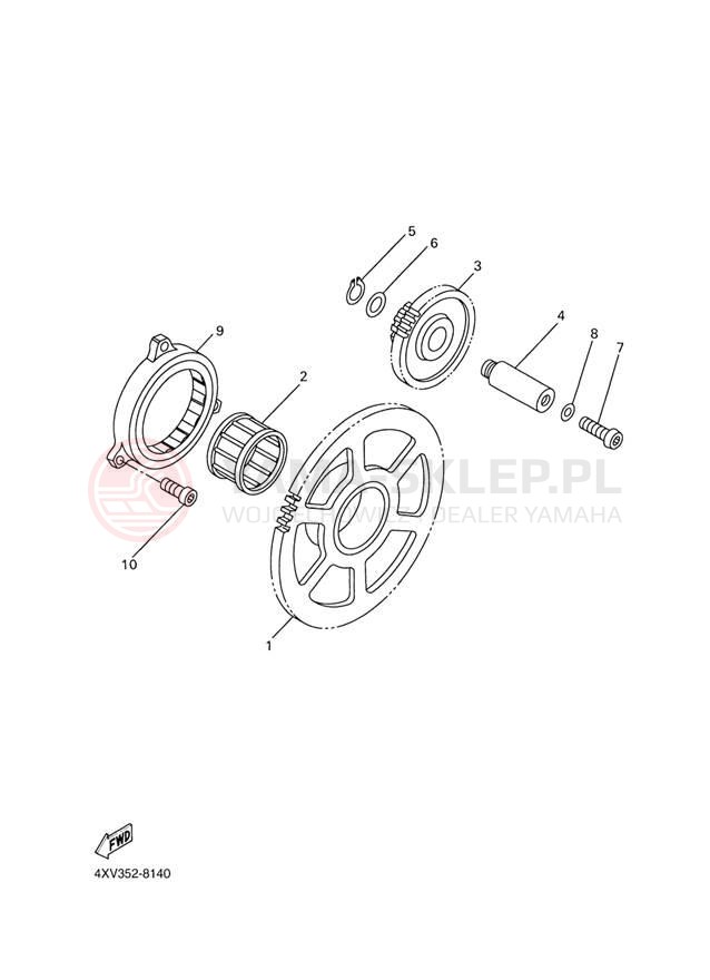 Schemat "rozrusznik" do Yamaha FZ-1 FZS1S/FZS1SC