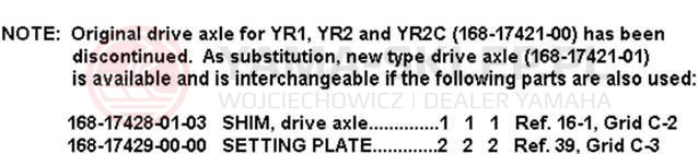 Schemat "Skrzynia biegów " do Yamaha YR1
