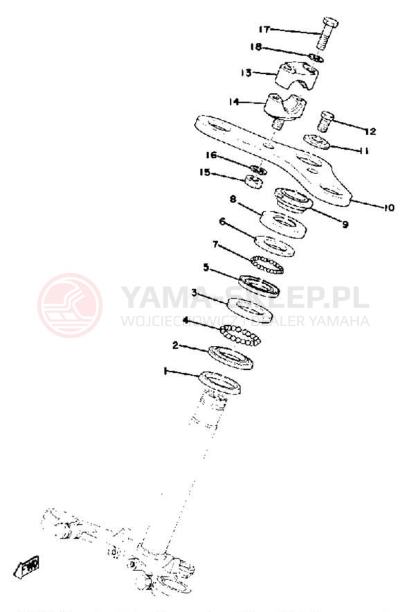 Schemat "Półki zawieszenia" do Yamaha LB802AC