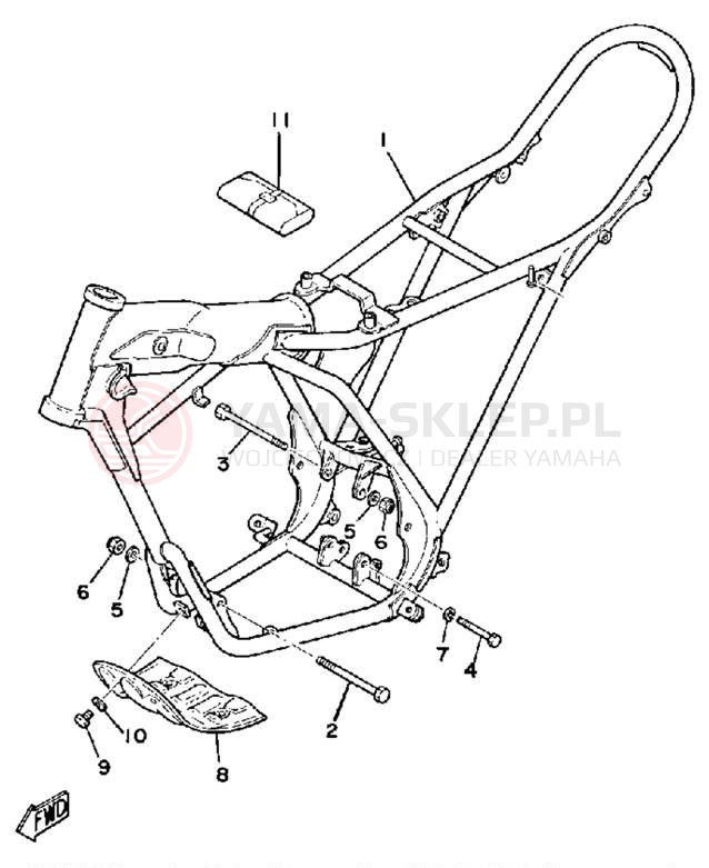 Schemat "Rama " do Yamaha MX175H