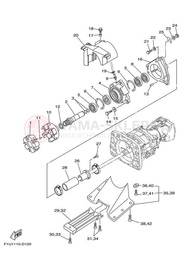 Schemat "JET UNIT" do Yamaha SX230High Output SRT1100D