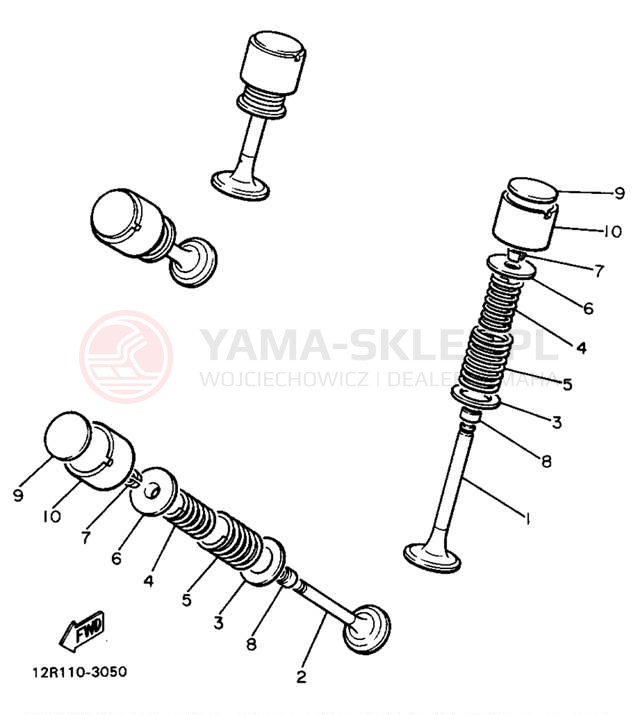 Schemat "zawory" do Yamaha XS400J