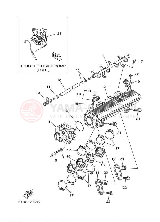 Schemat "Wtrysk paliwa" do Yamaha SX210 FRT1100BG/FRT1100CG
