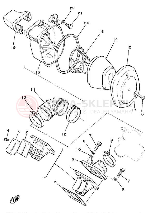 Schemat "Wtrysk paliwa" do Yamaha MX100G