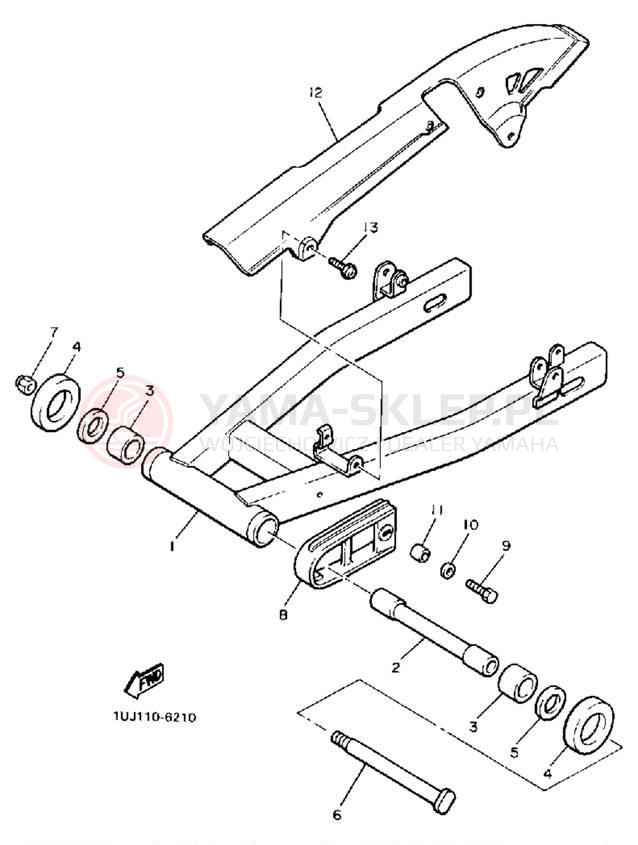 Schemat "wahacz" do Yamaha RADIAN YX600UC/YX600U