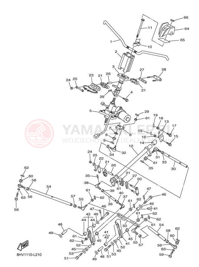 Schemat "Półki zawieszenia" do Yamaha RS VECTOR RS90PER/RS90PEL