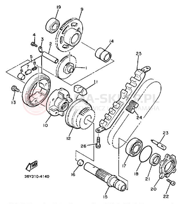 Schemat "rozrusznik" do Yamaha FJ1100L/FJ1100LC