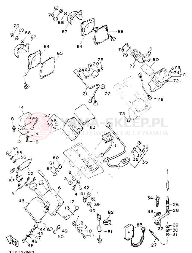Schemat "Audio" do Yamaha XVZ13DD/XVZ13DDC