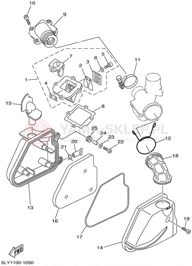 Schemat "Wtrysk paliwa" do Yamaha VINO YJ50RN
