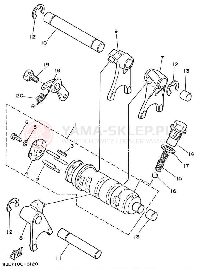 Schemat "Wodziki, automat" do Yamaha RT100L