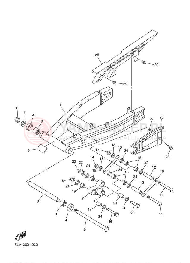 Schemat "wahacz" do Yamaha FZ-1 FZS1S/FZS1SC