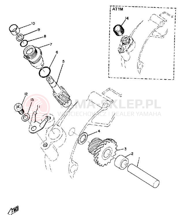 Schemat "Tryby licznika" do Yamaha AT1E/AT1M