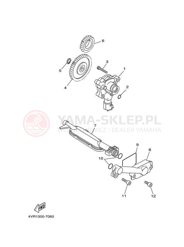 Schemat "Pompa olejowa" do Yamaha V STAR CUSTOM XVS65S/XVS65SC