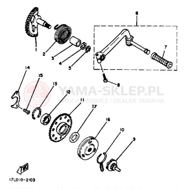 Schemat "kopniak" do Yamaha CV50L