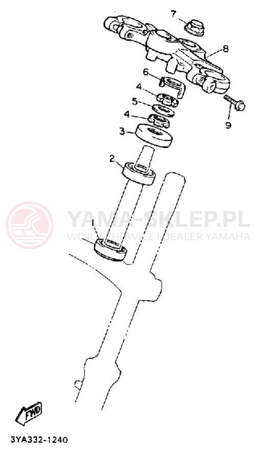 Schemat "Półki zawieszenia" do Yamaha FJ1200AEC/FJ1200AE