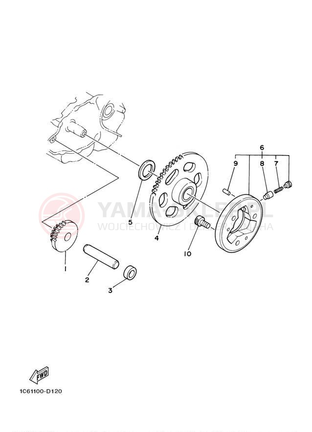 Schemat "rozrusznik" do Yamaha TTR230 TTR230Y