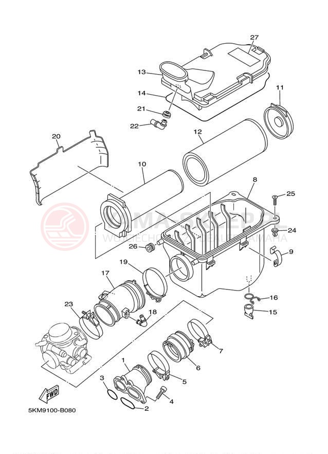 Schemat "Wtrysk paliwa" do Yamaha GRIZZLY 660 YFM660FR