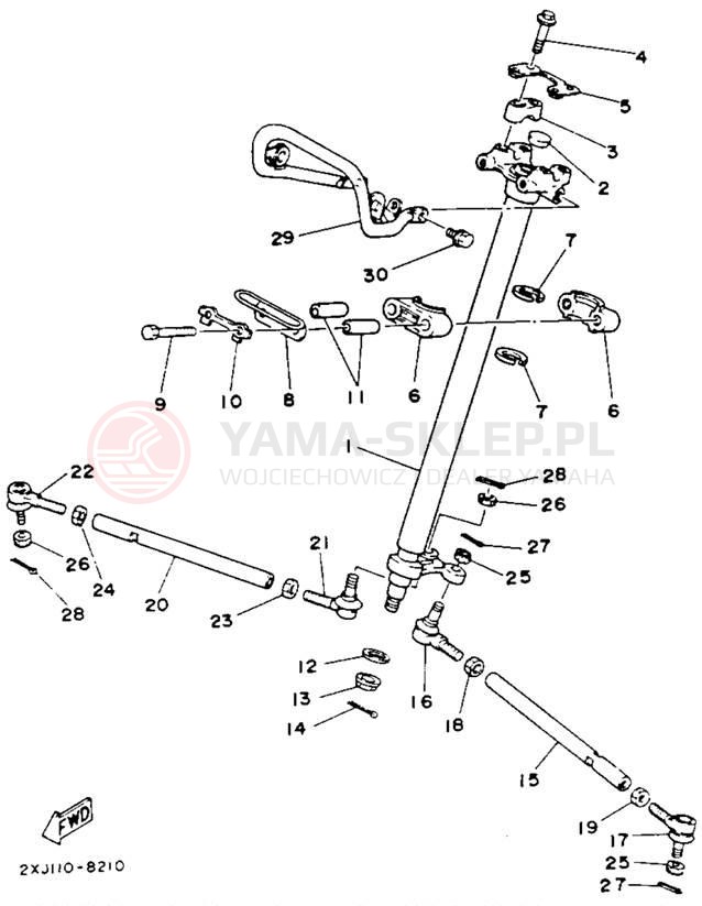Schemat "Półki zawieszenia" do Yamaha BLASTER YFS200E_MN