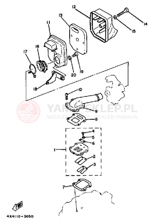 Schemat "Wtrysk paliwa" do Yamaha PW50H
