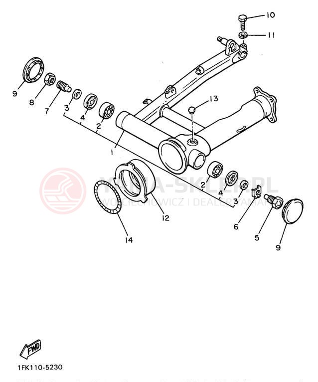 Schemat "wahacz" do Yamaha V-MAX 1200 VMX12JC/VMX12J