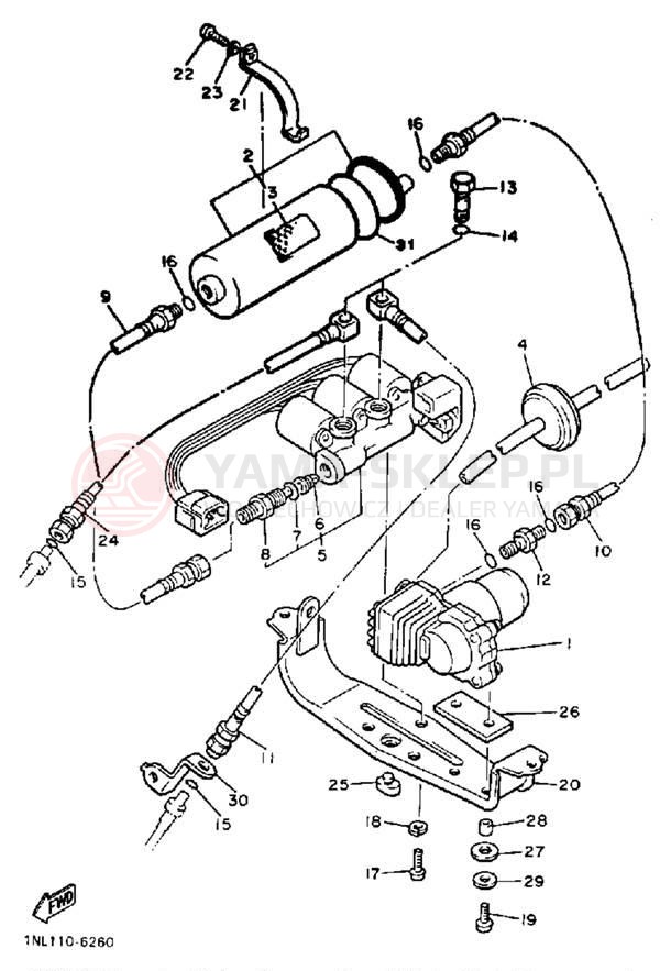 Schemat "Jednostka poziomująca" do Yamaha XVZ13DT/XVZ13DTC