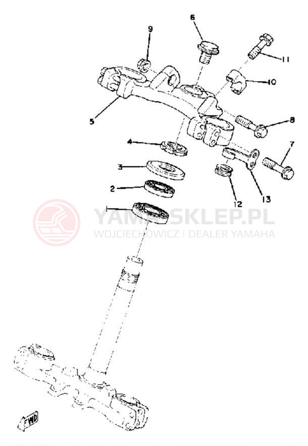 Schemat "Półki zawieszenia" do Yamaha IT175E