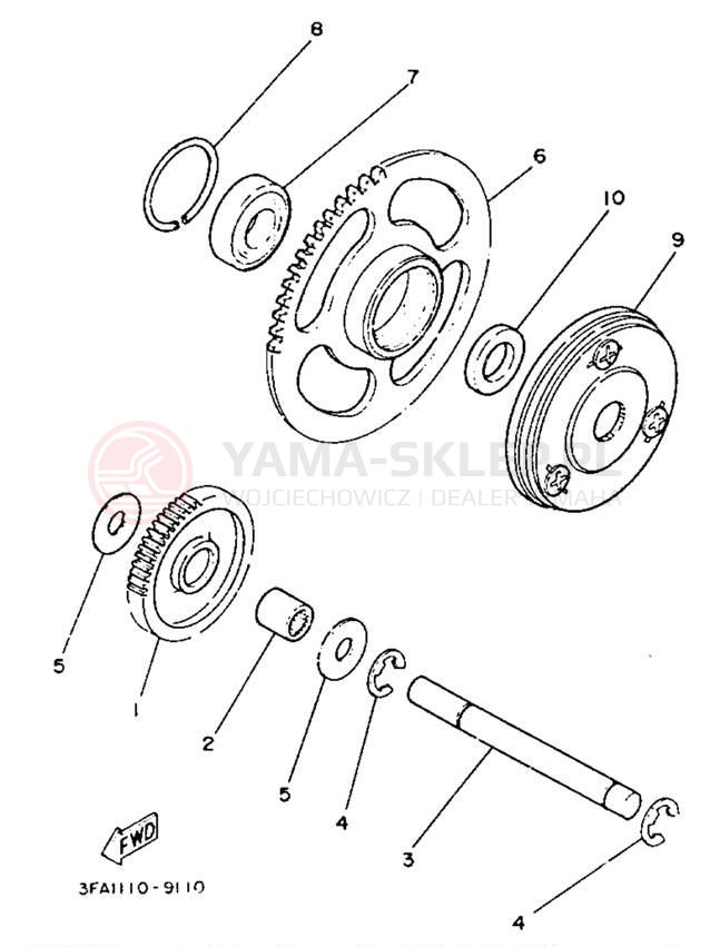 Schemat "rozrusznik" do Yamaha BREEZE YFA1E