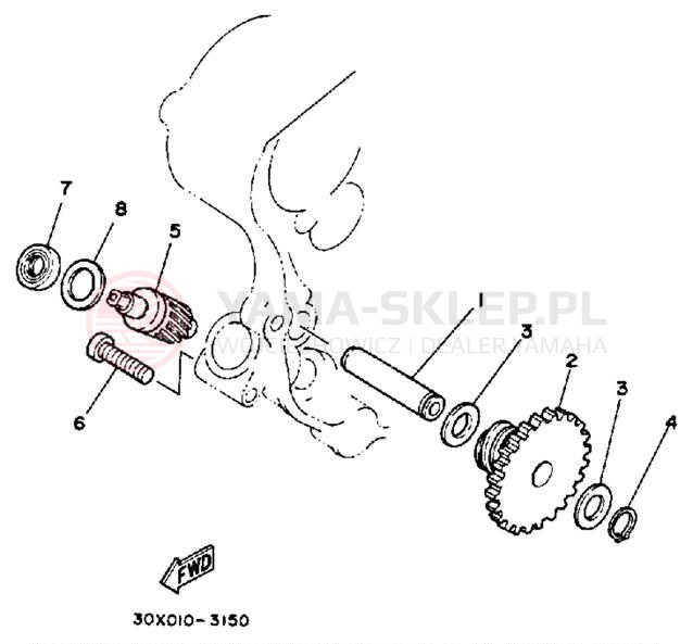 Schemat "Tryby licznika" do Yamaha XT250LC/XT250L