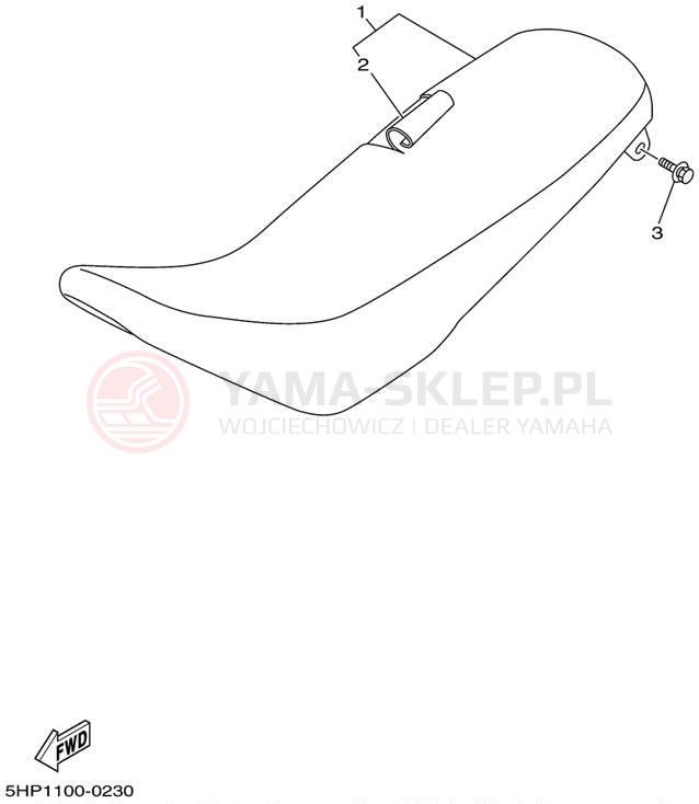 Schemat "siedzenie" do Yamaha TTR125_L TTR125LP/TTR125P