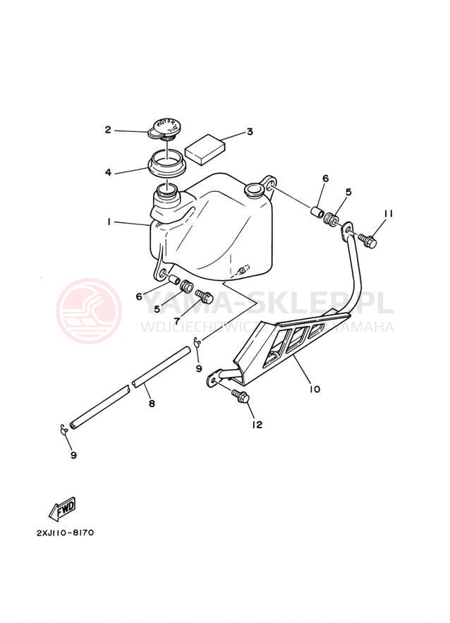 Schemat "Miska olejowa" do Yamaha BLASTER YFS200M