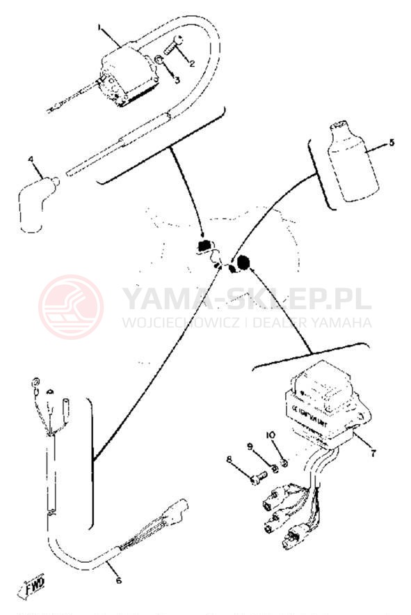 Schemat "układ elektryczny" do Yamaha SC500A