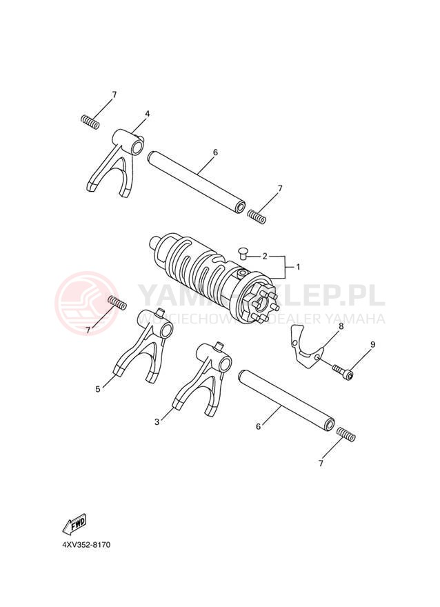 Schemat "Wodziki, automat" do Yamaha FZ-1 FZS1S/FZS1SC