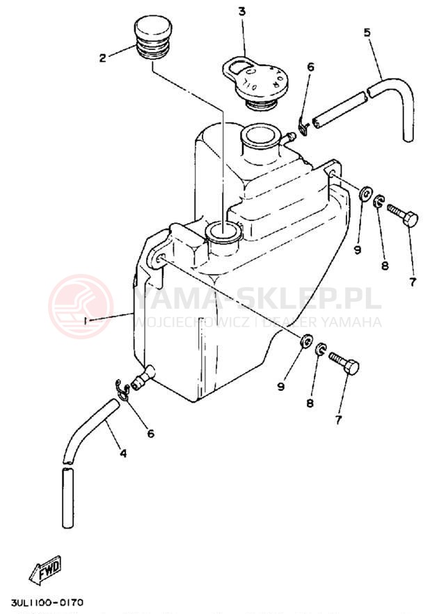 Schemat "Miska olejowa" do Yamaha RT100D