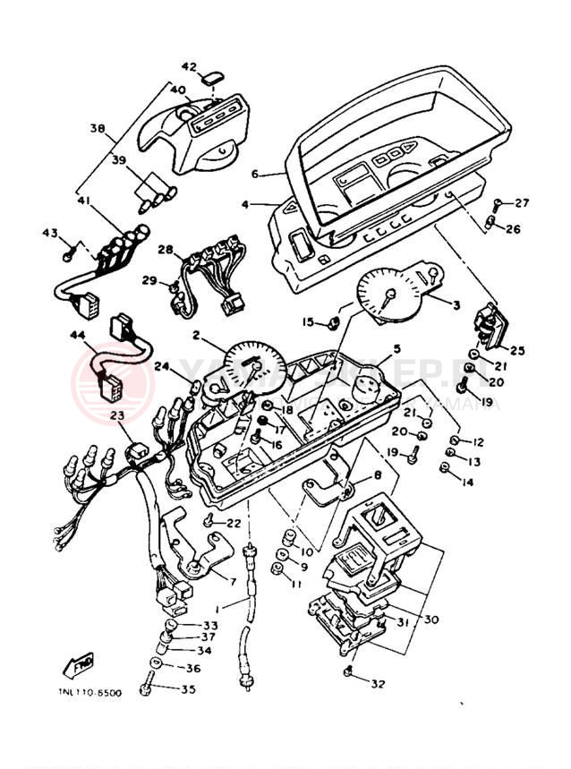 Schemat "licznik" do Yamaha XVZ13TC/XVZ13T