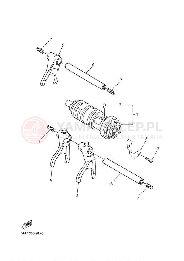 Schemat "Wodziki, automat" do Yamaha YZFR7 YZFR7L